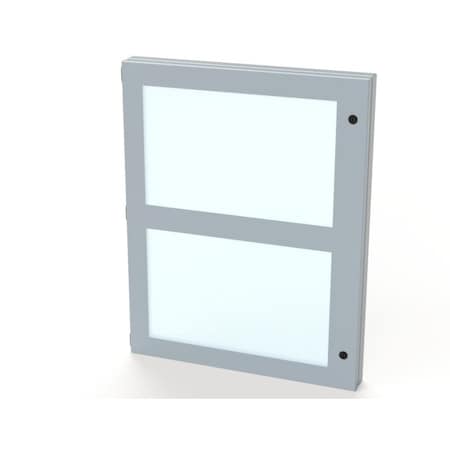 Saginaw Control & Engineering Hinged Window, 28 in. H x 22 in. W x 1-1/2 in. L, Polycarbonate SCE-HWK2822